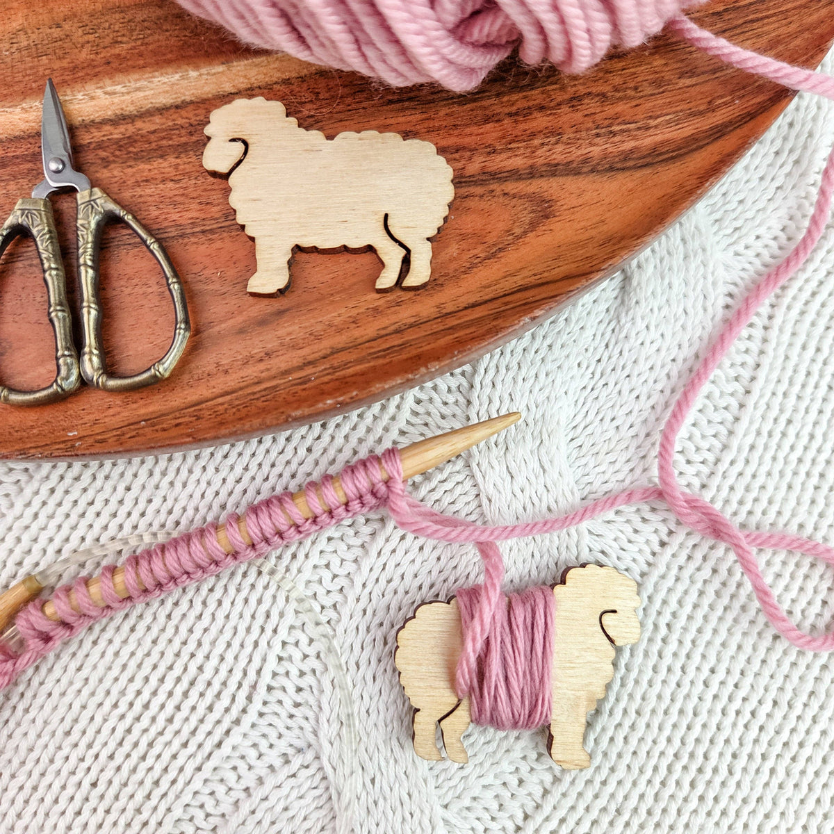 Little Sheep Yarn Bobbins - End Minders