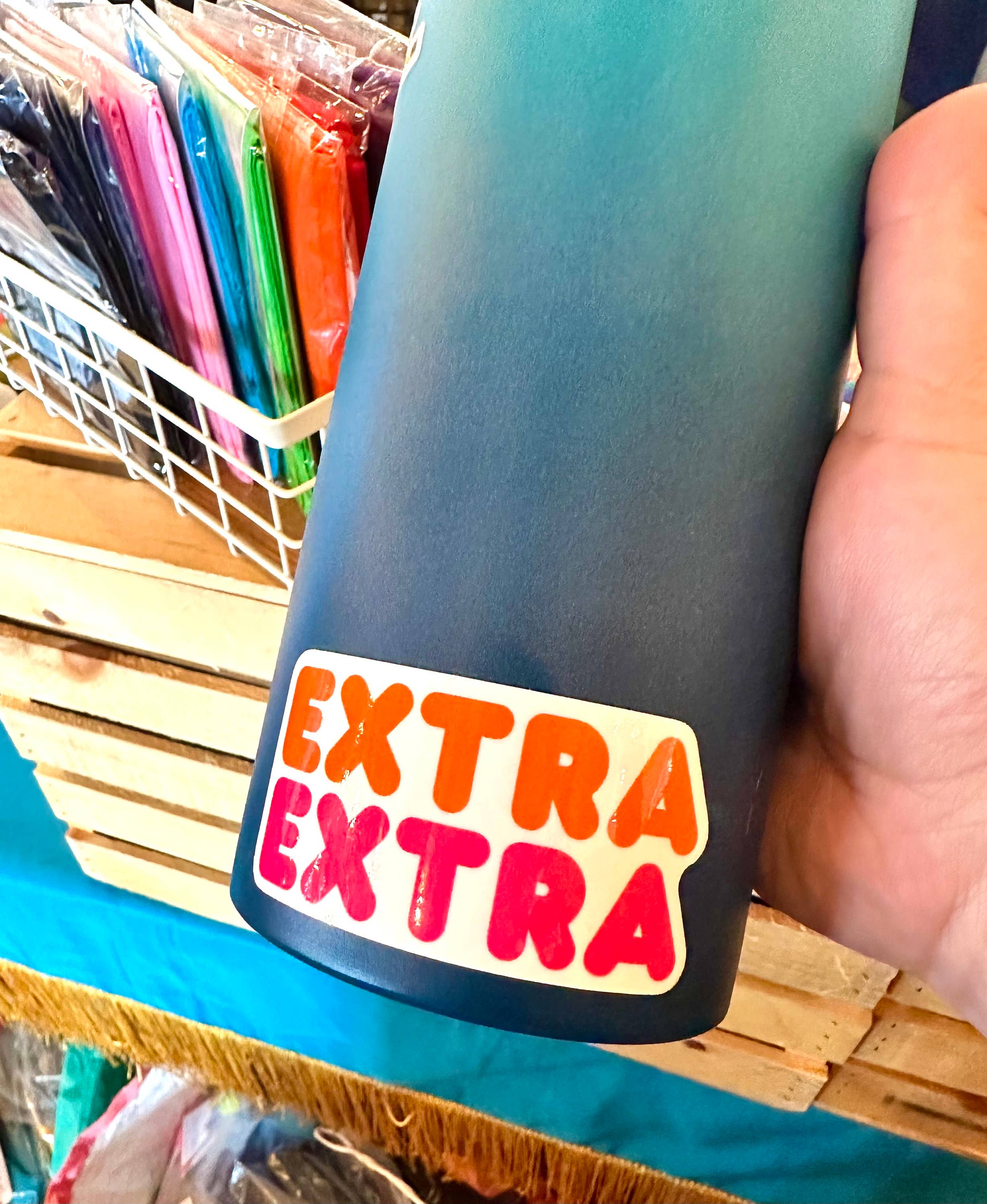 Extra Extra Vinyl Sticker