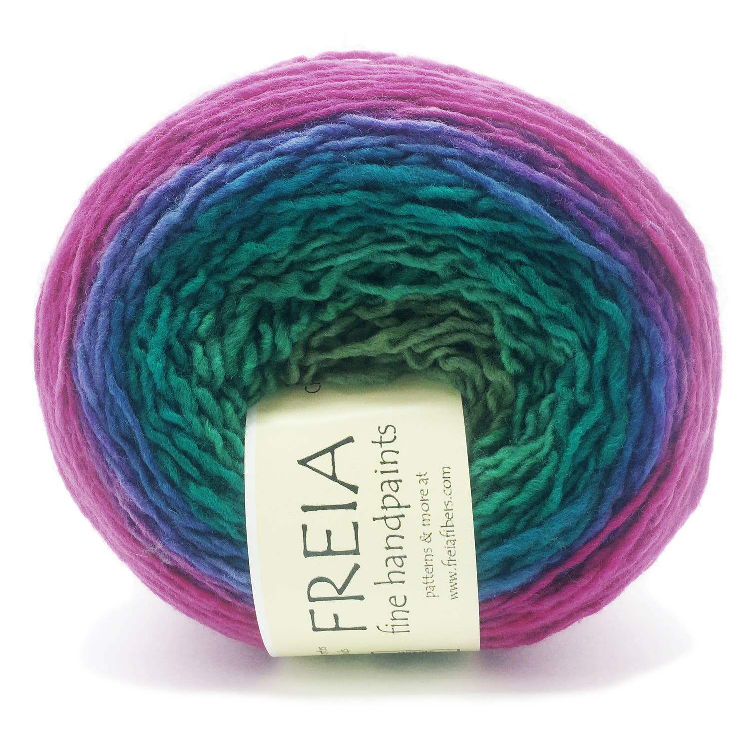 Fuchsia Merino Fingering Shawl Ball