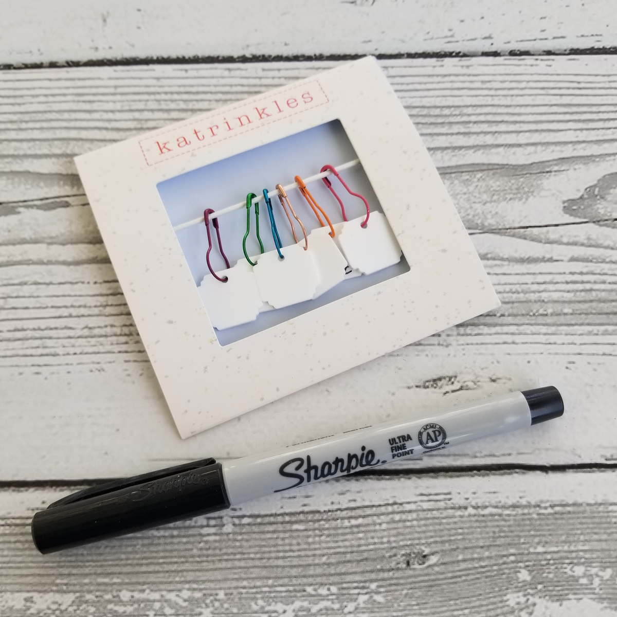Write On / Wipe Off White Stitch Marker Set