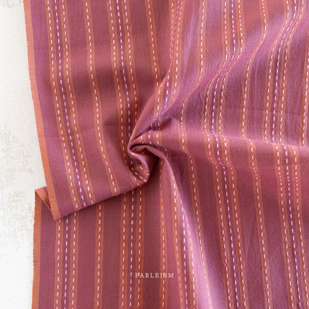Fableism: LUCKY LOOM:Stitch Stripe in Blackberry