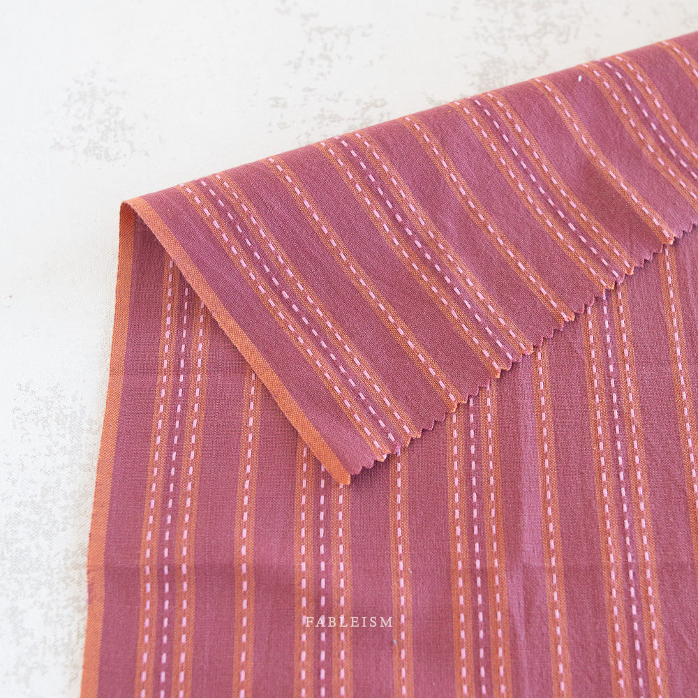 Fableism: LUCKY LOOM:Stitch Stripe in Blackberry
