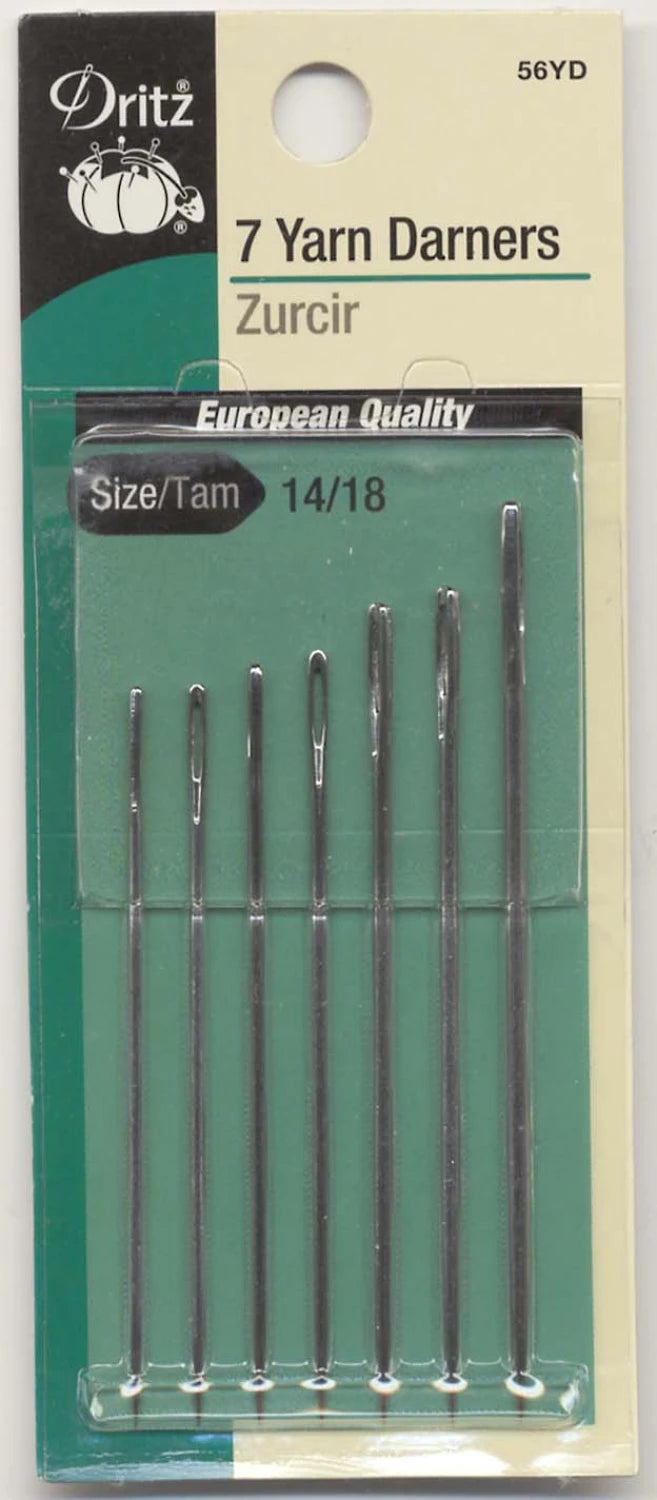 Prym Dritz Yarn Darners Needles Assorted Sizes 14/18