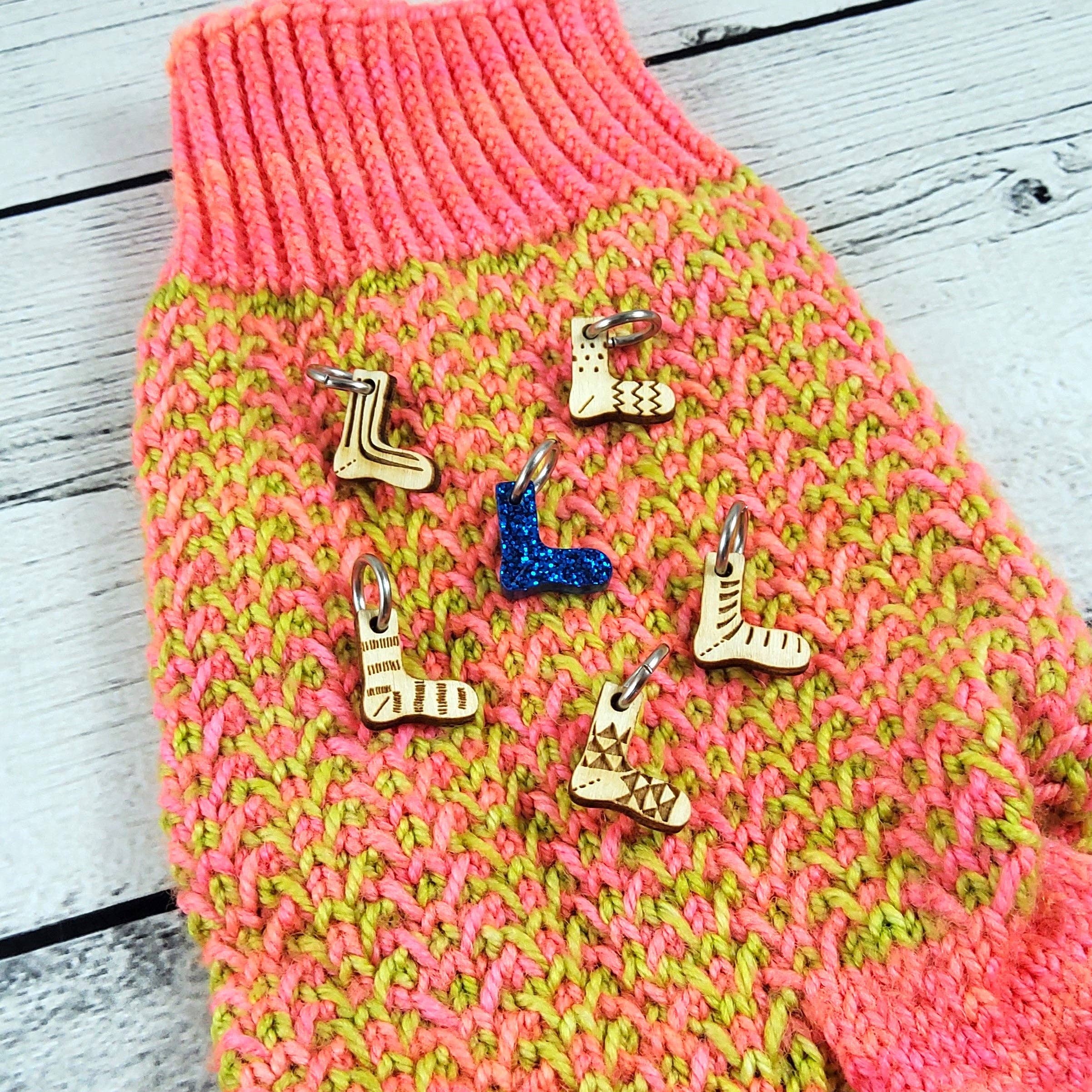Tiny Sock Stitch Marker Set