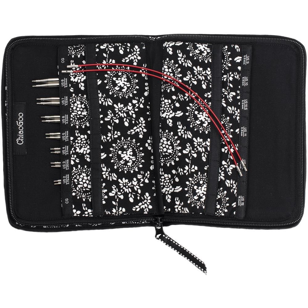 ChiaoGoo -4" TWIST Interchangeable Needle Set Red Lace Small US 2-8