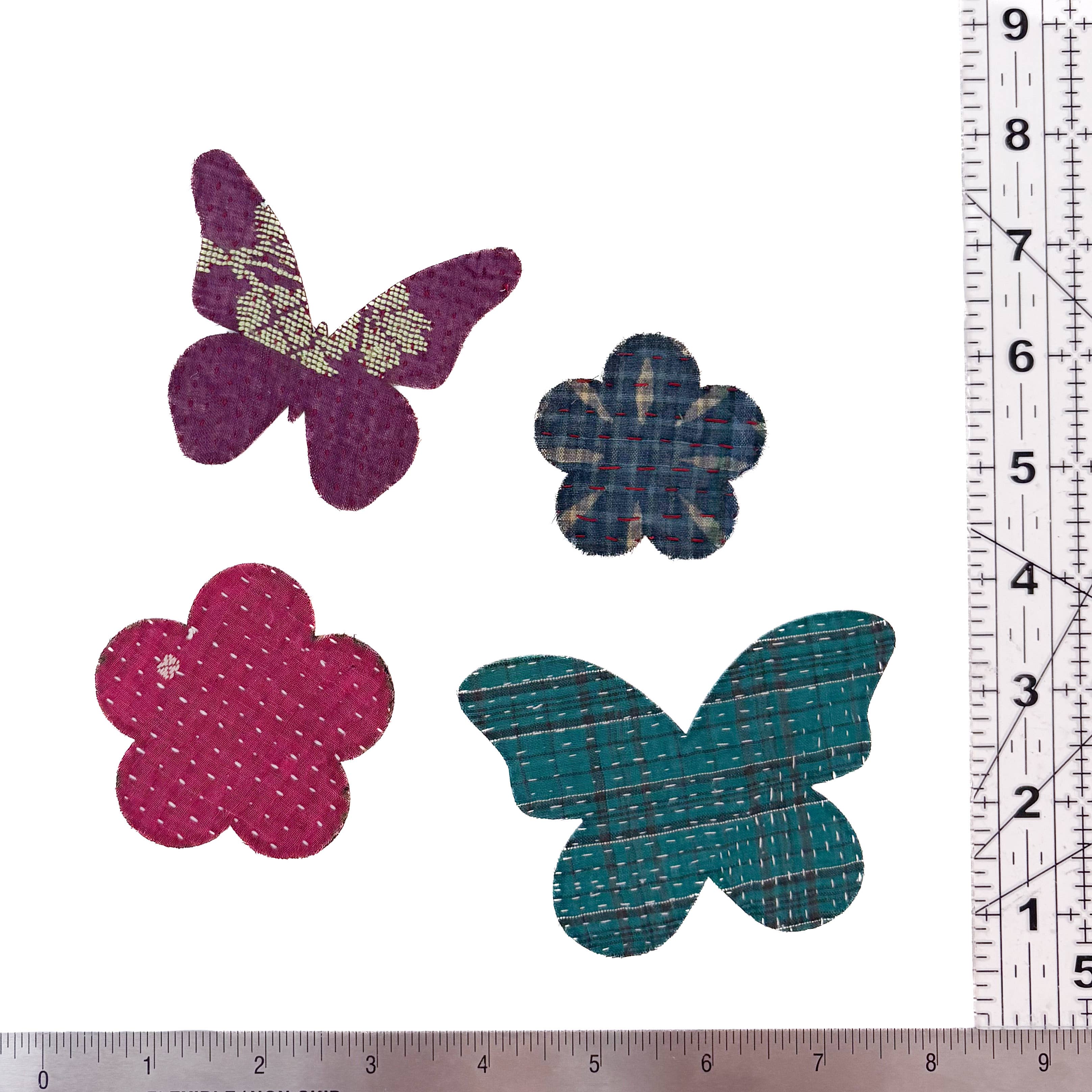 Iron-on Kantha Patches - Small