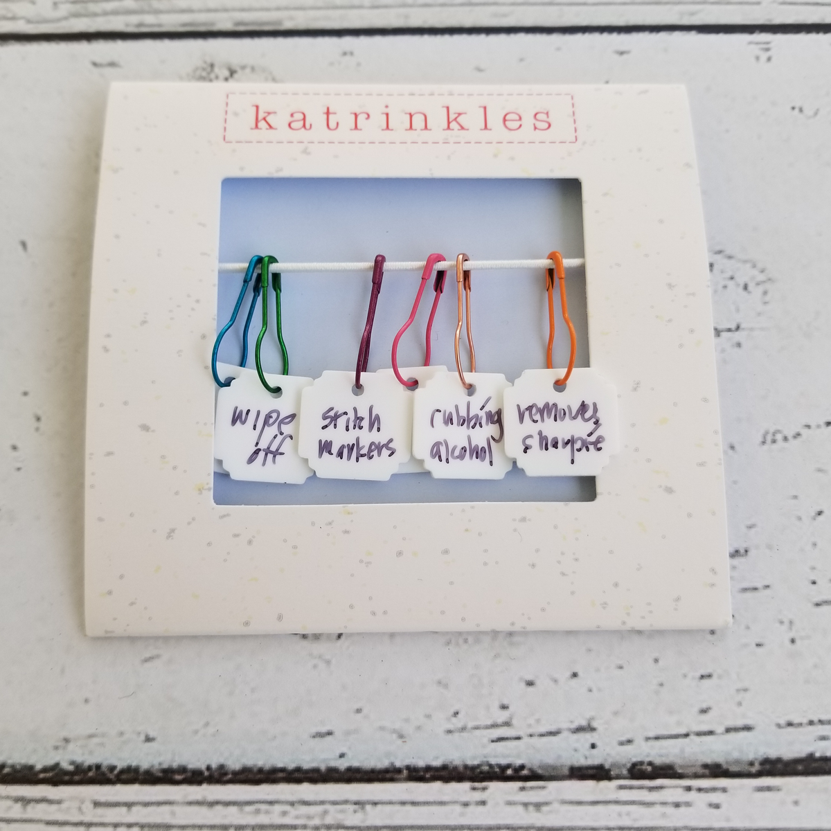 Write On / Wipe Off White Stitch Marker Set