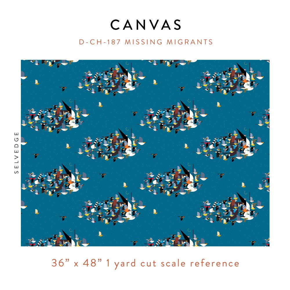 Charley Harper: Missing Migrants Canvas