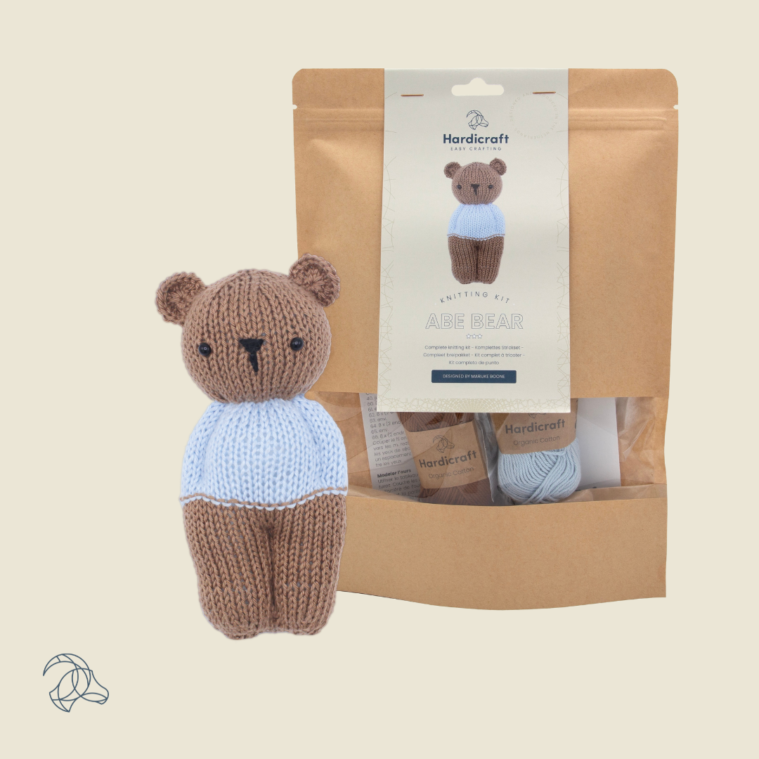 DIY Knitting Kit - Abe Bear