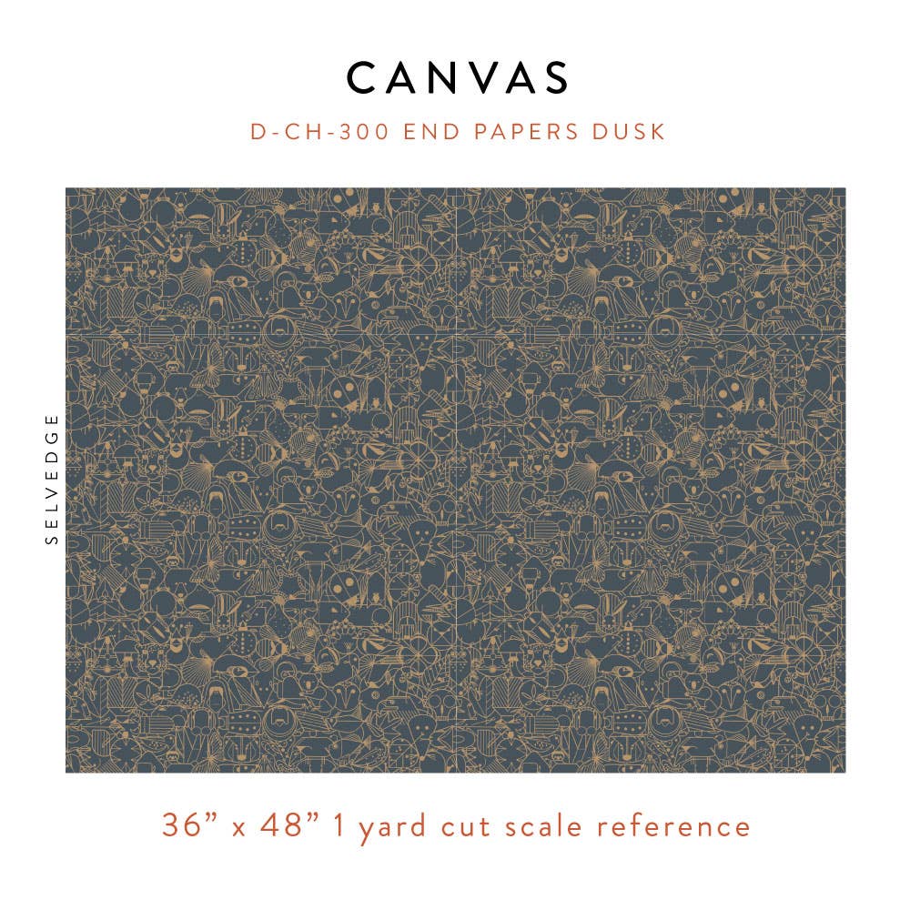 Charley Harper: End Papers Dusk Canvas