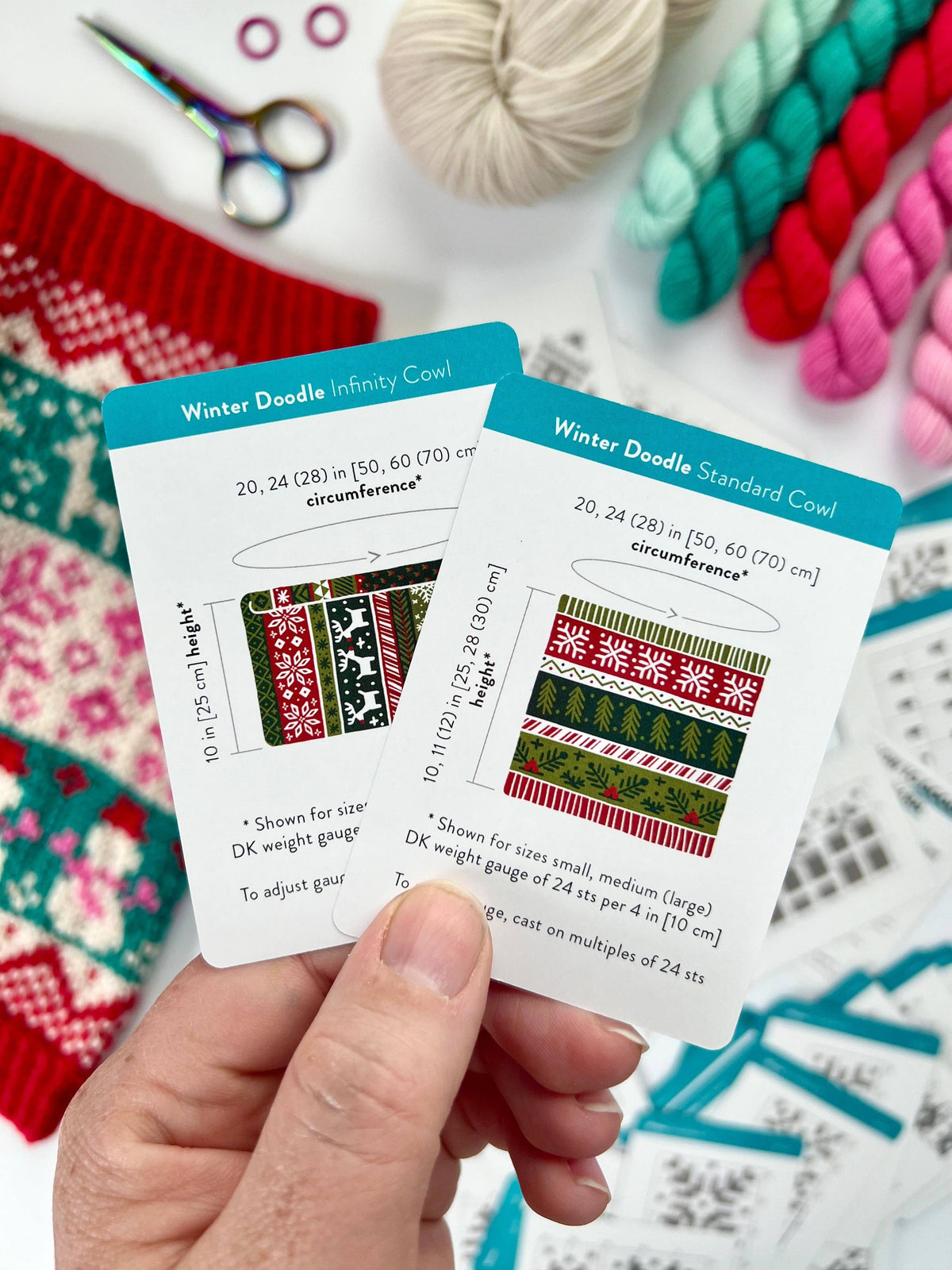 Winter Doodle Card Deck (Core Deck) by Pacific Knit Co