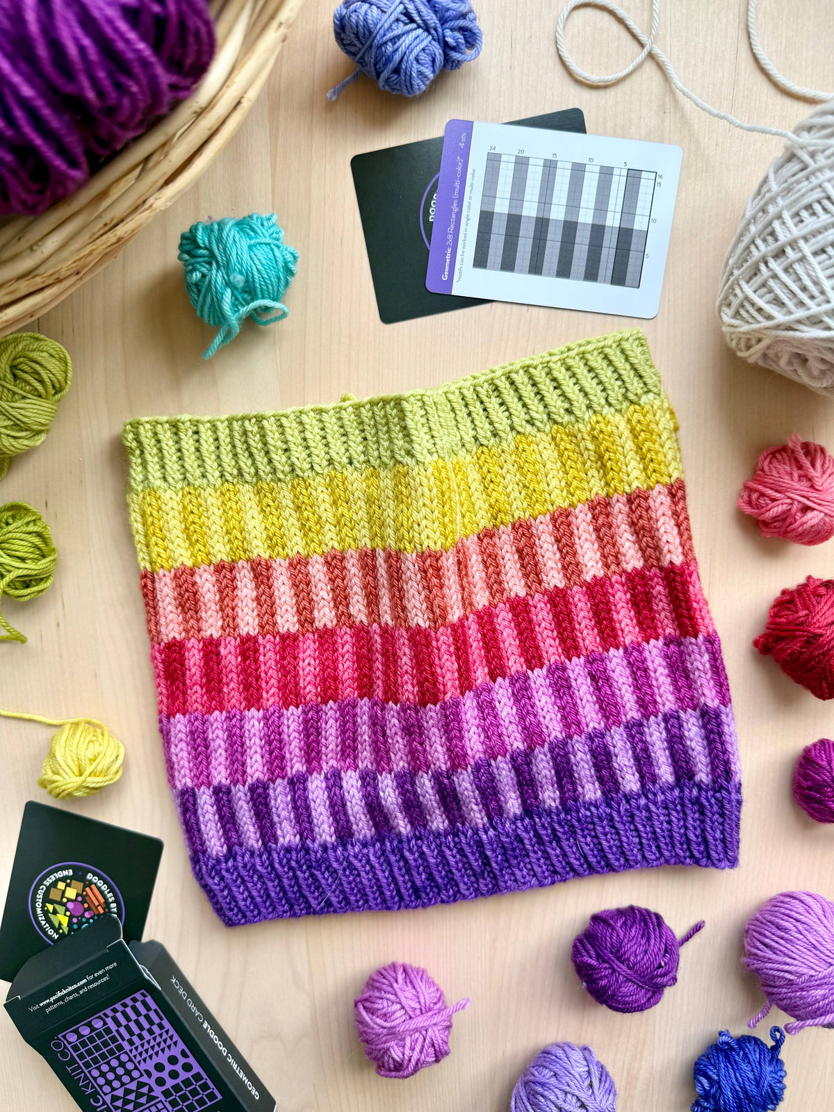 Geometric Doodle Card Deck (Core Deck) by Pacific Knit Co