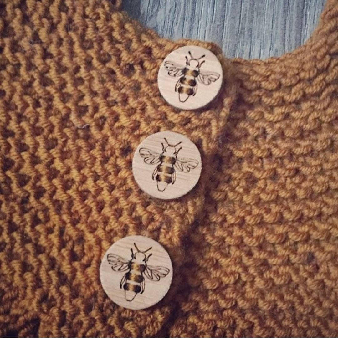 Honey Bee Stitchable Buttons