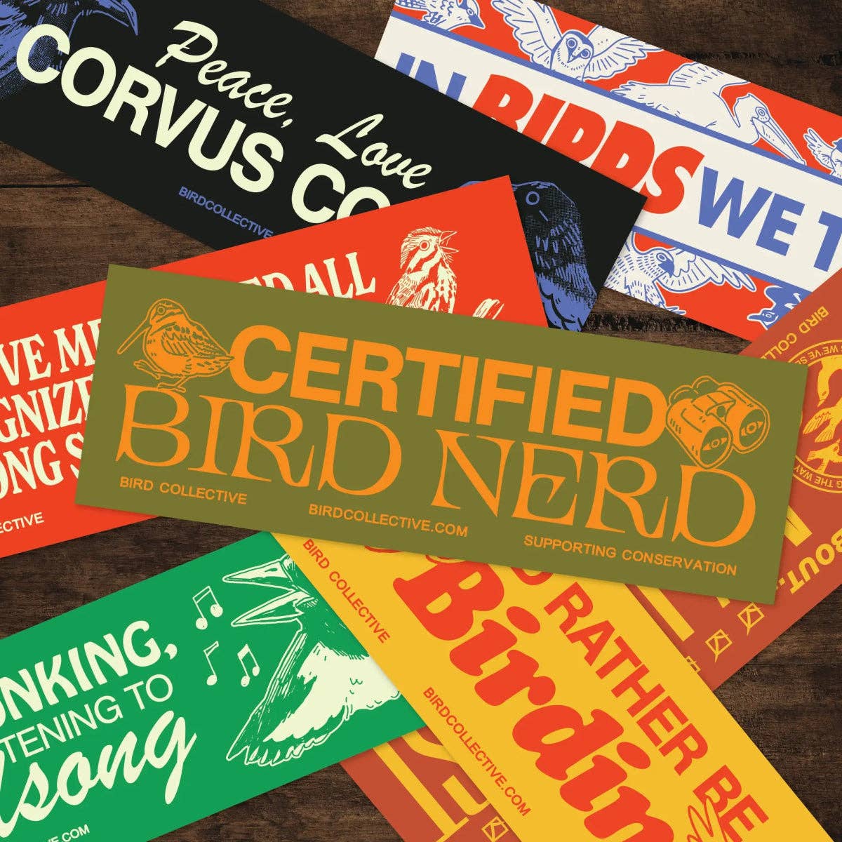 Bird Nerd Bumper Sticker