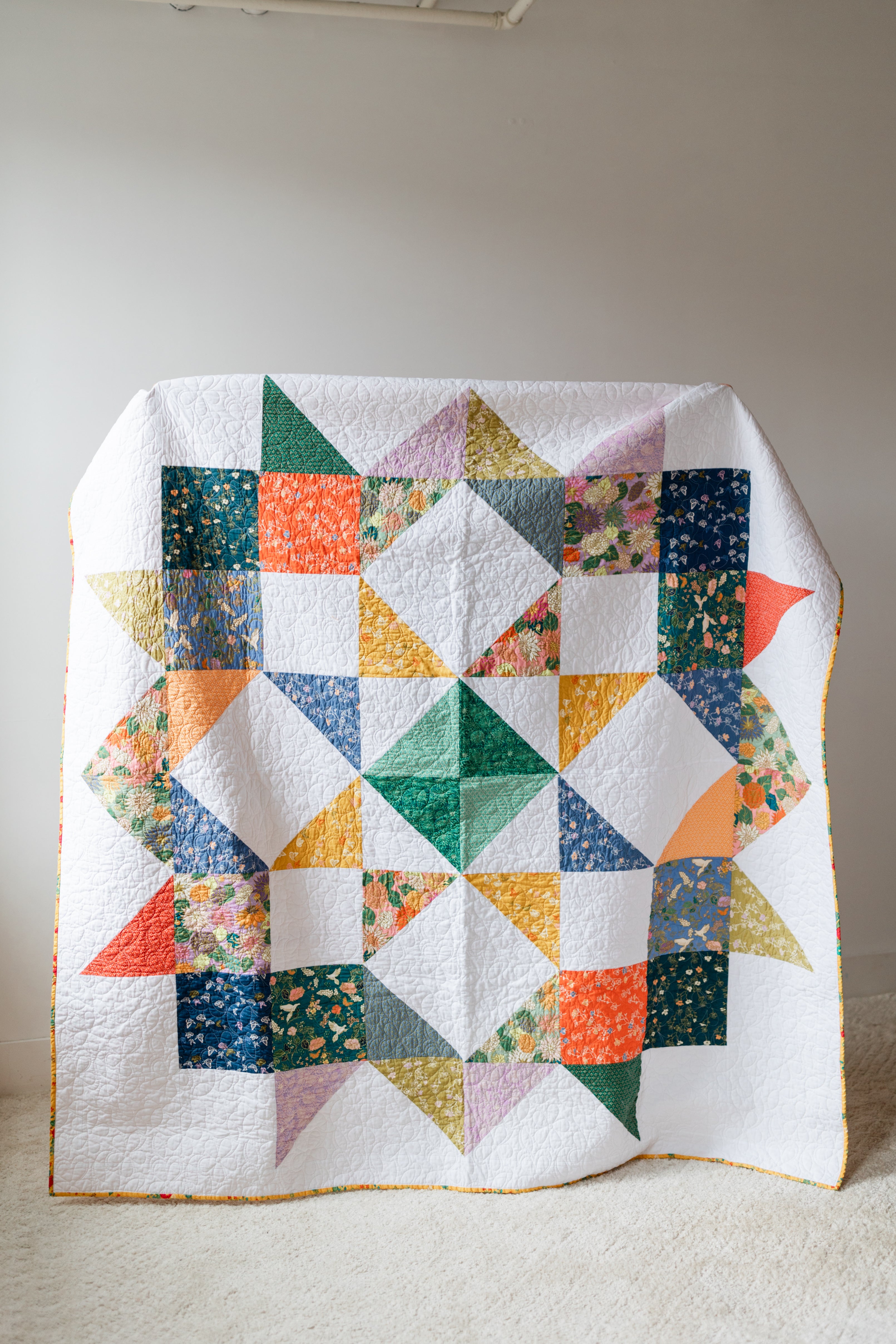 Vibrant Star | Handmade Quilt