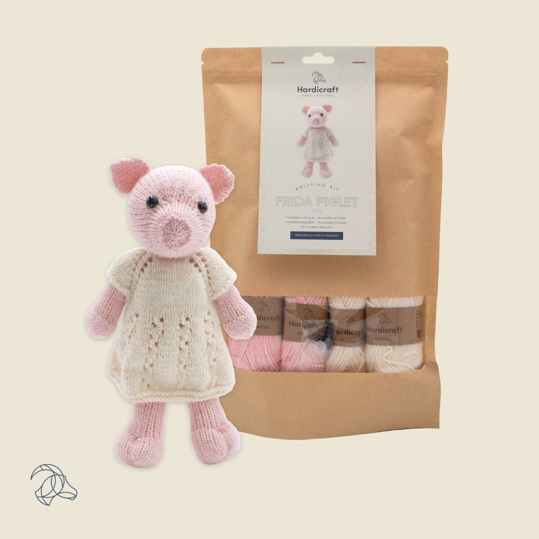 DIY Knitting Kit - Frida Piglet
