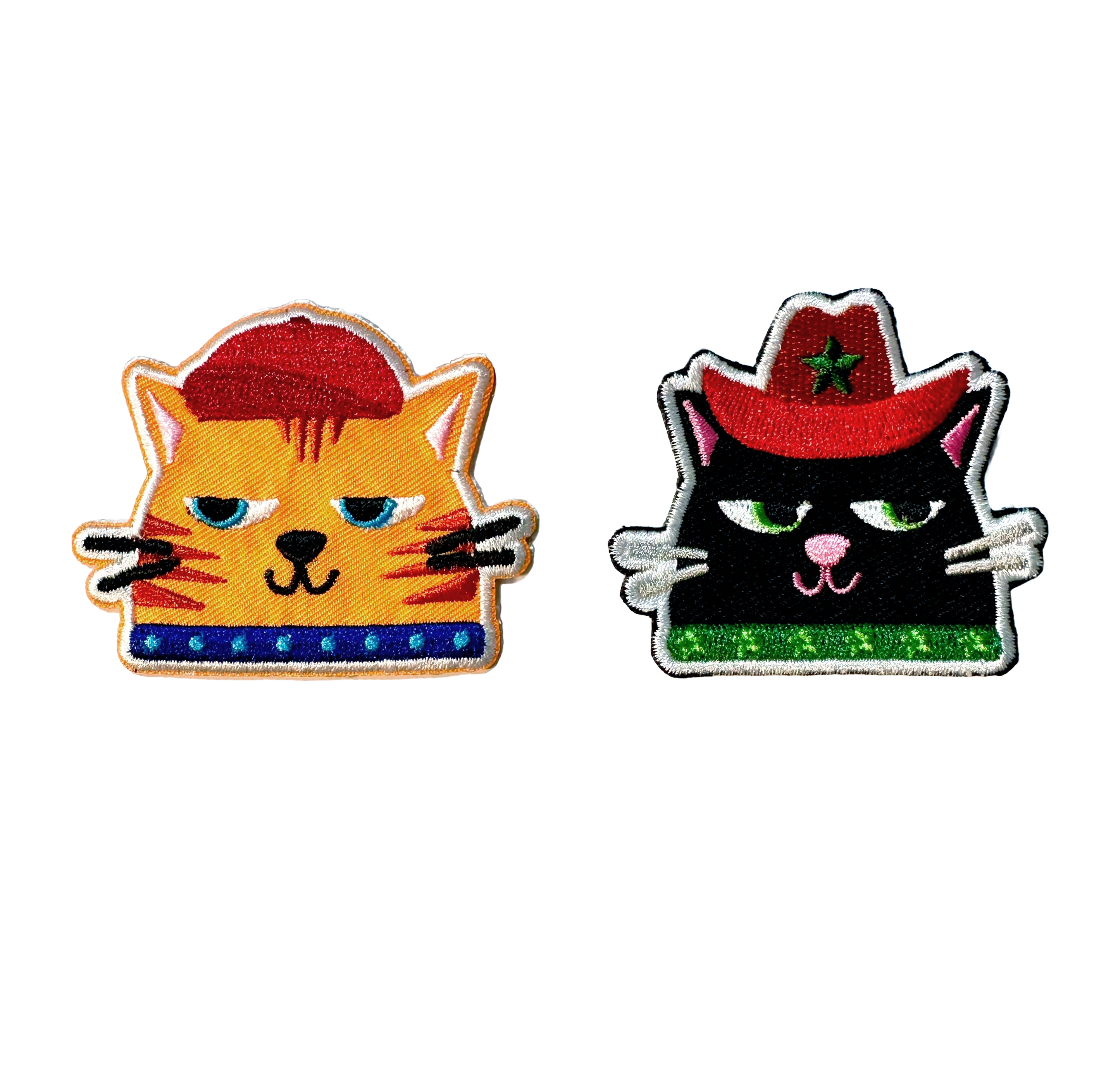 Cowboy Cat Embroidered Patch